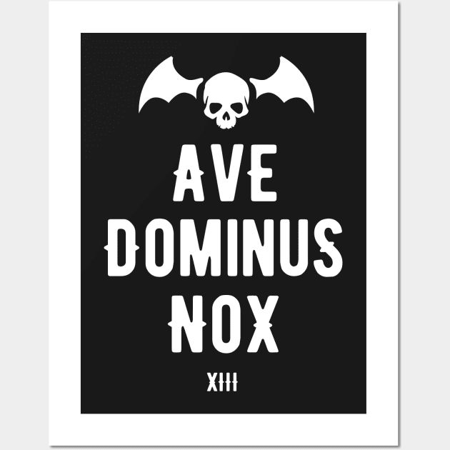 Ave Dominus Nox - Night Lords - Tabletop Wargaming and Miniatures Addict Wall Art by pixeptional